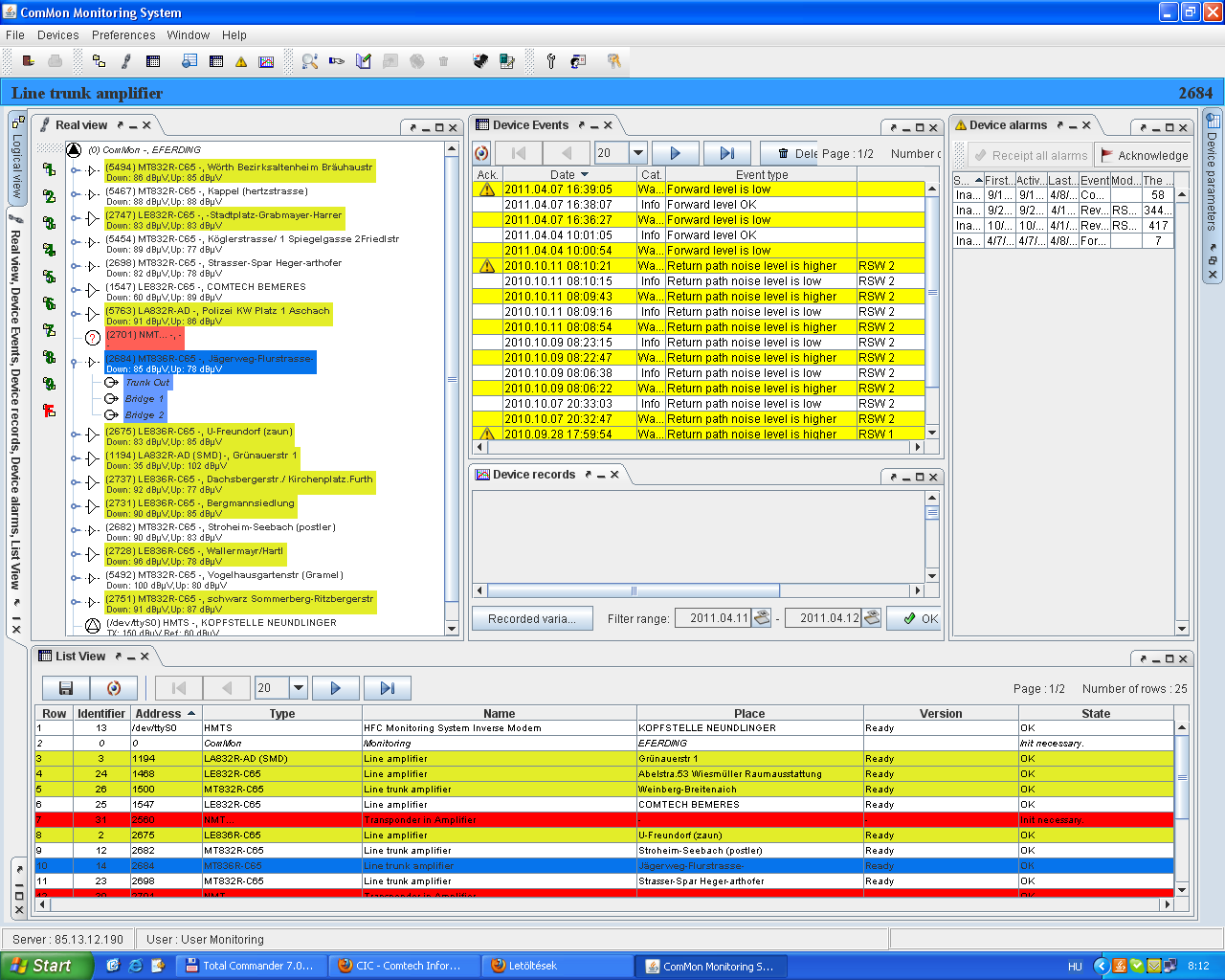 ComMon software | Software | Monitoring products | Products | Comtech